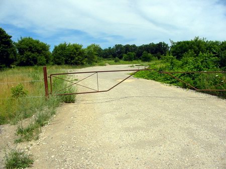 Northside Drive-In Theatre - Driveway Now - Photo From Water Winter Wonderland (newer photo)